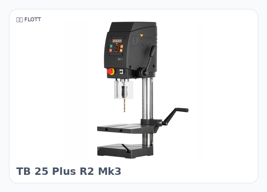 德国 FLOTT TB 25 Plus R2 Mk3 钻床与金属加工设备 台钻 砂带机 锯床 金属加工设备