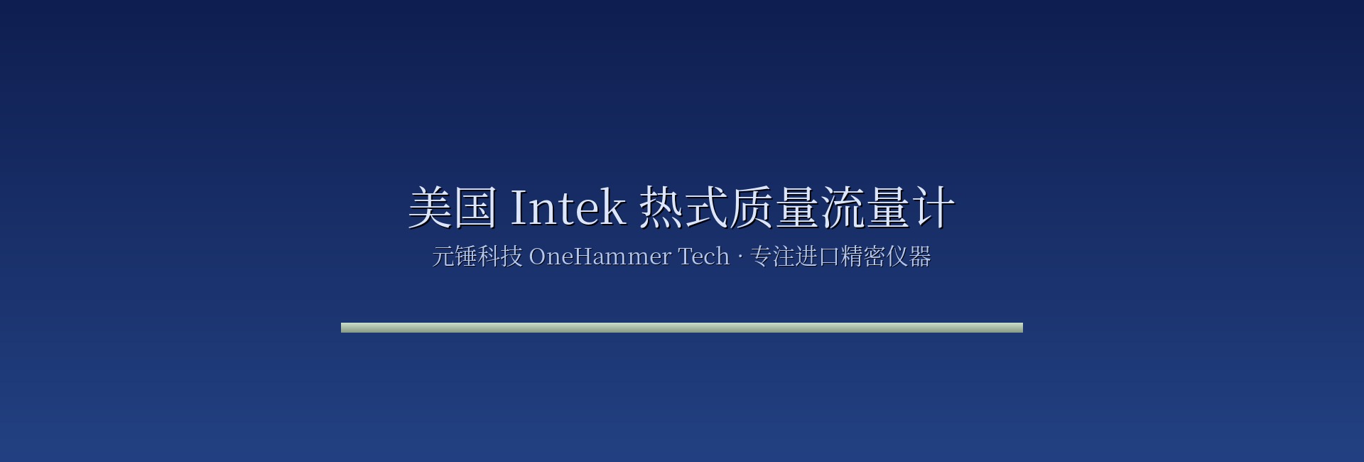 美国 Intek 热式质量流量计