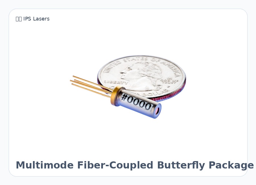 美国 IPS Lasers Multimode Fiber-Coupled Butterfly Package 半导体激光器模块 拉曼激光器 波长稳定激光二极管