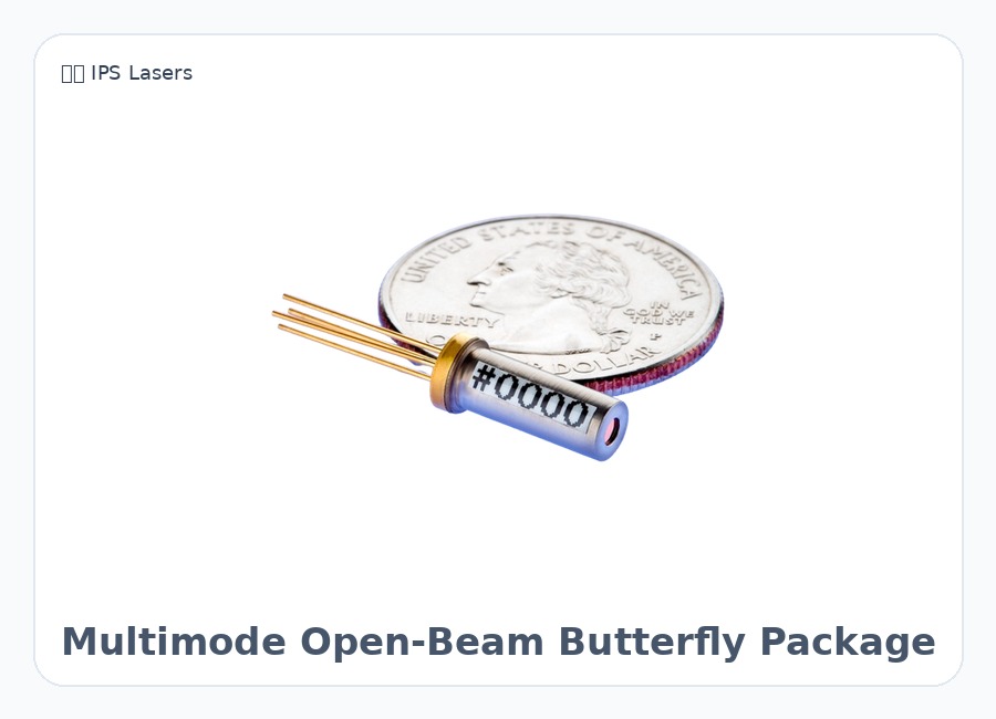 美国 IPS Lasers Multimode Open-Beam Butterfly Package 半导体激光器模块 拉曼激光器 波长稳定激光二极管