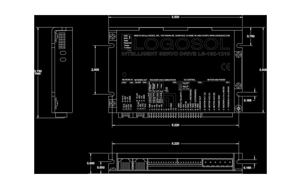 Logosol LS-132 智能伺服驱动器 用于精密运动控制和自动化设备 元锤科技中国区代理