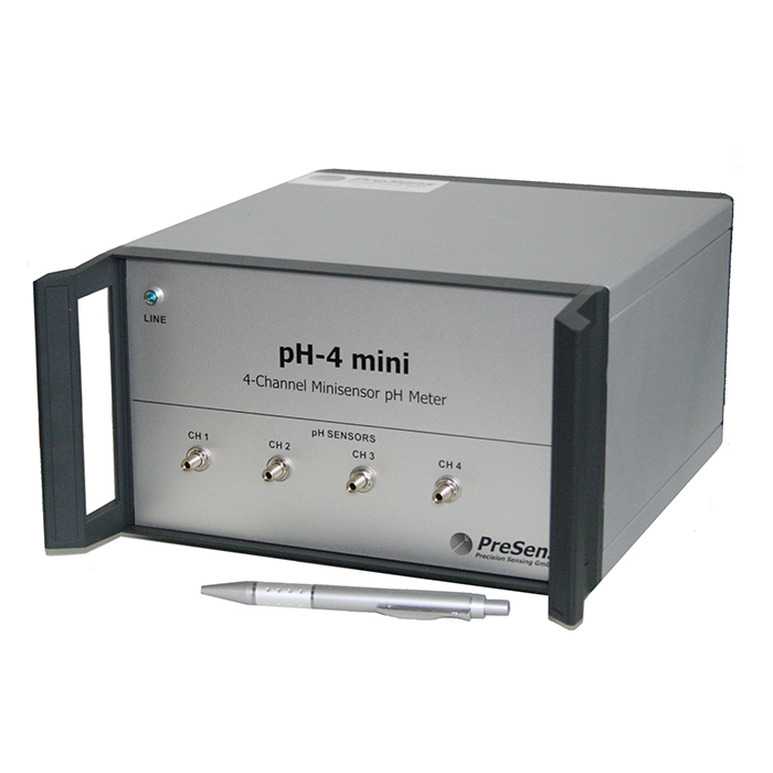 PreSens pH-4 mini 四通道光学 pH 测量仪 元锤OneHammer中国区代理 选型采购报价