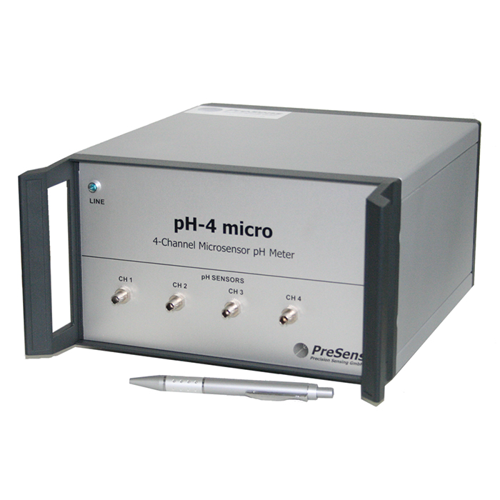 PreSens pH-4 micro 四通道微型 pH 测量仪 元锤OneHammer中国区代理 选型采购报价